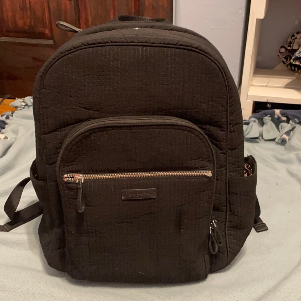 Vera Bradley all black campus backpack